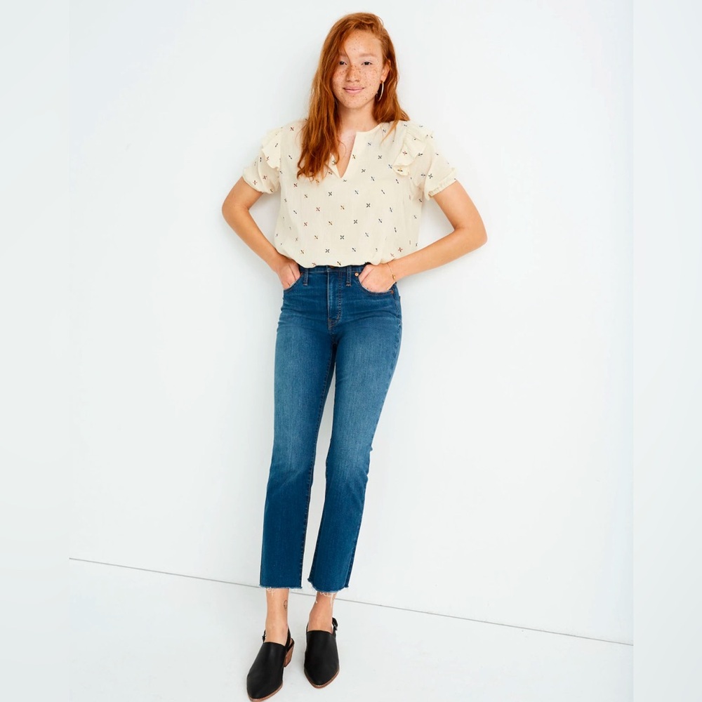 Madewell • Cali Demi Boot Cut Jeans Preston Wash size 27